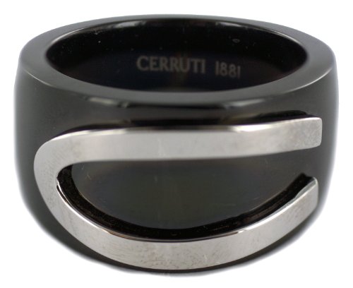 Cerruti 1881 HerrenRing Icone Black Edelstahl
