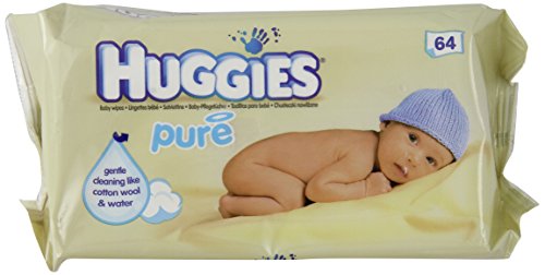Huggies Pure Baby Wipes 6xPack of 64 384 Wipes