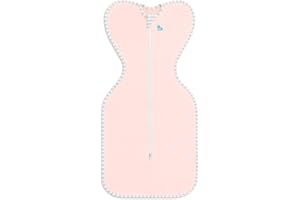 Love To Dream Swaddle Up Lite, S (3,5-6 kg), tessuto ultraleggero per temperature calde (24-27 °C), posizione braccia in alto, fascia per bambini, doppia cerniera per un facile cambio pannolino, rosa