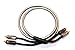 Price comparison product image Kicker KNX1.02 1 Metre 2-Channel RCA with Polished Ends 2 Channel twisted pair interconnect with silver ends