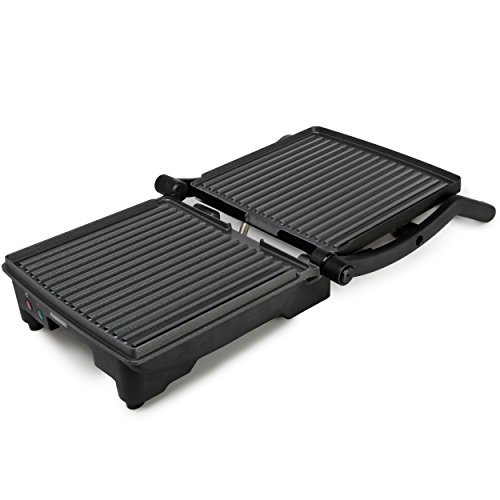 Melissa 3in1 Sandwich Maker 1500W aus Edelstahl Panini Grill antihaftbeschichtet Kontaktgrill inklusive Oramics Frühstücksbrett 22x14x0,8cm - 6