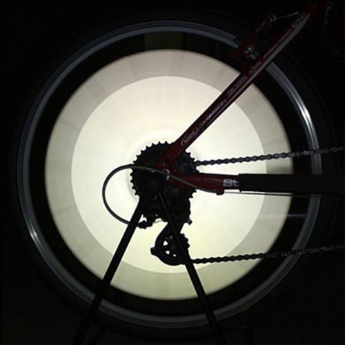 COM-FOUR® Speichen-Reflektoren für das Fahrrad Silber-Optik - 3
