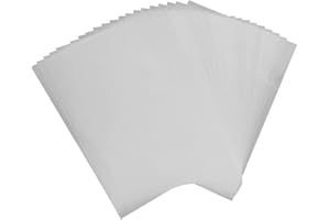 M1SS (Set of 50 Pcs) - A4 Cut Flush Plastic Folders Open Top & Side Cut Flush File Cover Sleeves Gloss & Plain 12mm L-Type Project Pockets Report File Document Storage Wallet Sheet Protectors (Clear)