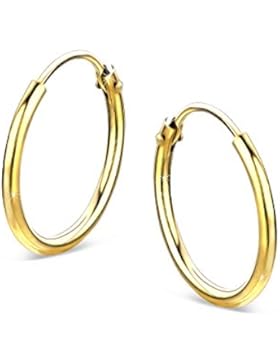 Orovi Damen Gold -Creolen Ohrringe GelbGold Ohrringe 14 Karat (585) Ohr-Schmuck