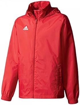 adidas Core 15 Regenjacke Kinder rot / weiß, 164