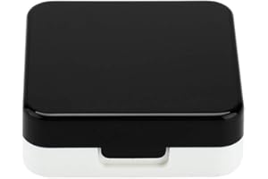 SONEW Contact Lens Box, Reflective Cover Case Set Contact Lens Travel Case Container Holder Storage Box Portable Kits Mini Container (Square) (3)