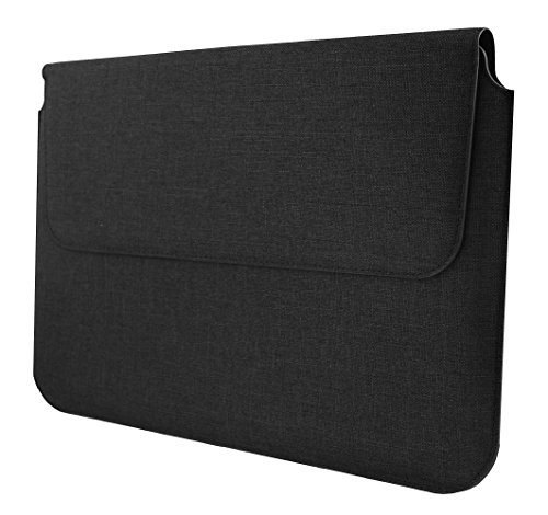 Emartbuy Universal 10 - 12 Zoll Dunkelgrau Premium Textured Fabric Magnetisches Kasten Folio Mappen Kasten Abdeckung H  lse Geeignet F  r Ger  te Aufg