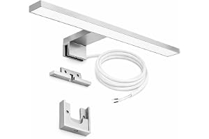 LED-spegellampa, (längd: 30–40–60–78 cm) 30 cm, 5 watt, 4 000 Kelvin, 550 lumen, 220–240 V 50/60 Hz, vattentät IP44, neutral vit, badrum, sminkljus, skåplampa, bygglampa