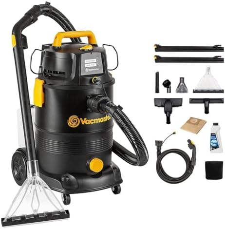 Vacmaster VK1330PWR 1300W 30L 3-in-1 Aspirapolvere Aspira, Lava & Asciuga, Pulisce Pavimenti & Tappeti,Aspirapolvere a bidone e a traino