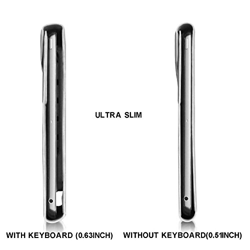 Fintie Blade X1 Samsung Galaxy Tab A 9.7 Bluetooth Tastatur Hülle Keyboard Case – Ultradünn leicht SmartShell Ständer Schutzhülle mit magnetisch abnehmbar drahtloser Bluetooth Tastatur für Samsung Galaxy Tab A 9.7 T550N / T555N 24,6 cm (9,7 Zoll) Tablet-PC, Don’t Touch - 5