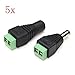 Produktbild LaDicha 5 Paar Männliche Buchse 12V Dc Netzstecker Buchse Adapter Stecker 5.5 X 2,1 Mm Für Cctv