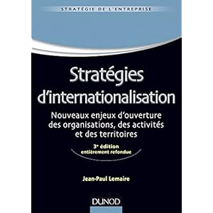 Stratégies d'internationalisation - 3e édition
