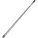 Metal Sap Sillgech Krom Renk Kalın Fır&ccedil;a Sapı S&uuml;p&uuml;rge &Ccedil;ekpas Standart Metal Sap 120 Cm
