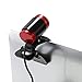 Produktbild Wenquan,USB 2.012 Megapixel HD Kamera-Netzwerkkamera mit MIC Clip 360-Grad-Desktop-Skype-PC-Laptop-Transparenz(Color:Schwarz Rot)
