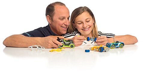 Modarri-The Ultimate Toy Car; Constructive, Mix N Match, Indoor/outdoor Performance Wheel Pack Orange and Silver