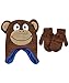 Critter Collection "Monkey" Beanie & Mittens Set - brown, one size