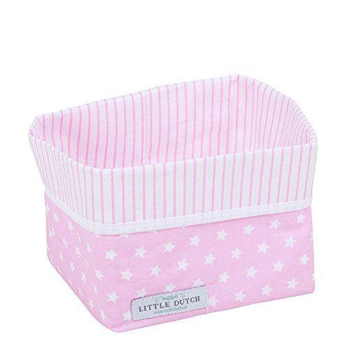 Little Dutch Baby Storage Basket (Small, Pink Star)