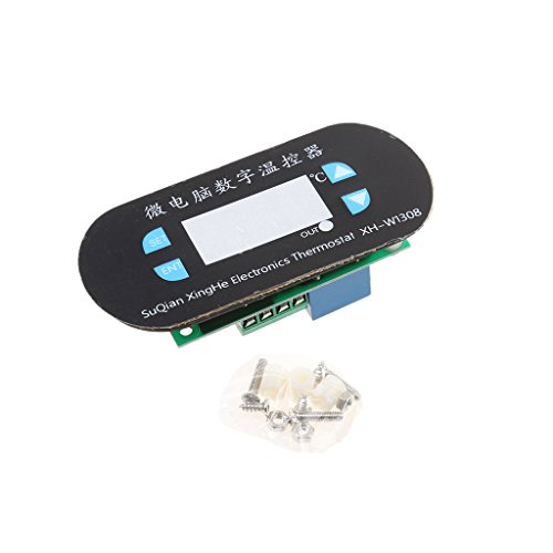 MagiDeal DC 12V Elektronik Thermostat Temperaturregler Xh-w1308 Diy - Rot