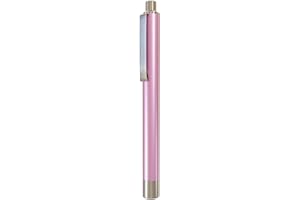 DocCheck LED-Diagnostikleuchte "Blink" – Helle LED, Verschiedene Farben, Robustes Metallgehäuse, Clip für festen Halt, Ideal für Ärzte und Pflegepersonal (Pink)