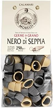 Antico Pastificio Toscano Morelli - Calamari with Squid Ink and Wheat Germ - Pack of 4 Packs (4 x 250g)
