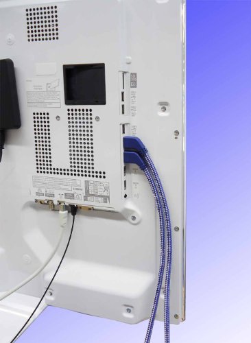 in-akustik Premium High Speed HDMI Kabel mit Ethernet | „Huckepack“ Winkelstecker | 2m - 4