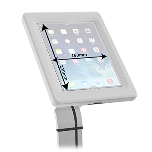 Maclean MC-644 Universal Tablet Schreibtisch Halterung, Tablet Ständer, Halter mit Verriegelung für iPad 1, 2, 3, 4, Air, und 9.7″-10.1″ Galaxy Tablets, Anti-theft - 2
