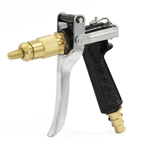 LAFILLETTE High Pressure Brass Hose Nozzle Adjustable Water Spray gun for car Motorbike And Vehicle Cleaning, Gardening, Washing (Black)
