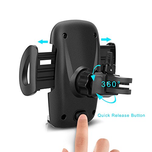 Supporto Auto Smartphone Porta Cellulare Auto per Telefoni iPhone X 8 7 6s 6 Plus SE 5S 5, Samsung Galaxy S8 S7 S6 J5 A5, Asus Zenfone 3, Huawei P10 P9 P8, Xiaomi Mi A1 e GPS Dispositivi