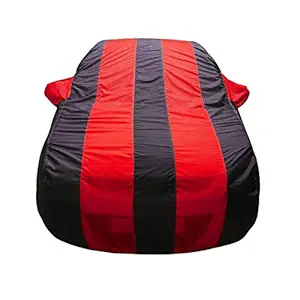 Bull Rider Car Body Cover for Honda Mobilio (with Mirror Pockets- Red&Blue)