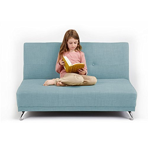 Children's Convertible 2 Seater Clic Clac Sofa Bed - Duck Egg