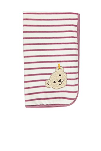 Steiff Unisex Baby Decke Nicky 65 x 95 cm Scarf, Purple (dusky Orchid Purple 7982), One Size (Manufacturer size: 0)