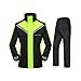 Produktbild LAXF-Regenjacken Outdoor Motorrad Regenanzug für Männer Wiederverwendbare Regenkleidung (Regenjacke und Regenhosen Set) Erwachsene Wasserdicht Regenfest Winddicht Mit Kapuze (größe : L)