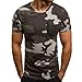 Produktbild Luckycat Herren Männer T-Shirt Tarnung Top Bluse, Männer Mode Drucken Tees Shirt Kurzarm T-Shirt Casual Bluse Sommer Rundhalsausschnitt Oberseiten Tunika Oversize Tops Lose Sweatshirts