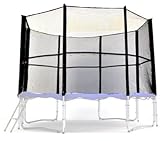 L-F-305 LifeStyle ProAktiv 305cm Trampolin Sicherheitsnetz 130g/m² | Ersatznetz für 8 Stangen | UV-beständig | extrem reißfest | Netz außenliegend | Modell 2017