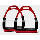 Flexible Red Rot Curve Sicherheitssteigbügel Mit Gelenk Super 12,5cm