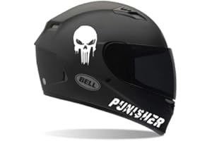 SUPERSTICKI 2X Punisher Helmaufkleber Helm Motorrad Aufkleber Bike Auto Racing Tuning aus Hochleistungsfolie Aufkleber Autoaufkleber Tuningaufkleber Hochleistungsfolie für alle glatten Fläc