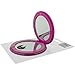 Compact Mirror 5 X Magnification & True Image Pink & Silver Tone Crystal Cover SC971
