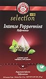 Refrescante y relajante sabor Pompadour Infusión Menta Teekanne - Pack de 4 x 20 Bolsitas piramidales