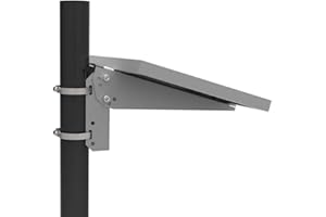 Lowenergie Solar PV Panel Pole mounting Adjustable Size lamp Post Side Utility Post Mount (Small. Max Panel Height on Bracket 300mm)