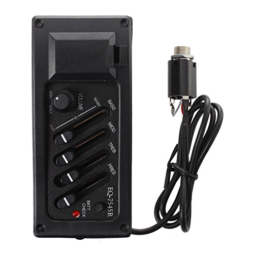 Preisvergleich Produktbild Cikuso Komplettet EQ Pre-Amp und Tonabnehmer Fuer Akustik-Gitarre 7545R