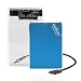Produktbild MAIKOU USB3.0 2.5 Inch 6G/bs Internal SSD 120GB for Desktop Laptop,with Transparten Hard Drive Case.(Blue)