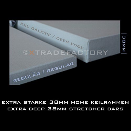 4 DEEP EDGE LEINWÄNDE AUF KEILRAHMEN 50×70 cm von XTRADEFACTORY Leinwand Künstler Malereibedarf - 2