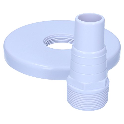 Saugplatte für Skimmer von SL247, zum Anschluss von Bodensaugern inkl. Schlauchtülle für 32/38mm Poolschlauch, passend für Miniskimmer mit einem Durchmesser von ca. 15,5cm - 3