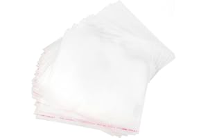 RUBY Buste trasparenti in cellophane con chiusura adesiva, 200 pezzi, 30 x 30 cm