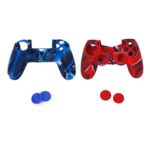 Preisvergleich Produktbild Oxforder Neue PS4 Game Controller Silikonhülle Tarnung rot