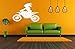Produktbild Girl Dirt Bike Scrambler Transfer Wall Art Decal O52