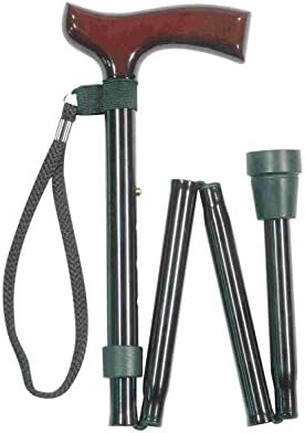 Classic Canes Walking Stick Folding and Adjustable, Black, 28-32-Inch Size