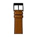 Price comparison product image Roobaya Premium Sauvage Leather Apple Watch Band in Cognac | Includes Adapters matching the Color of the Apple Watch, Case Color Space Black Stainless Steel, Size:42 mm