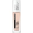 Maybelline New York Super Stay 24H Full Coverage Liquid Foundation, Natural Ivory 112, 30ml