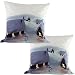 Produktbild Bada Bing 2er Set LED Kissen Weihnachten Winterlandschaft Hütte Winter Schnee Licht X Mas 84